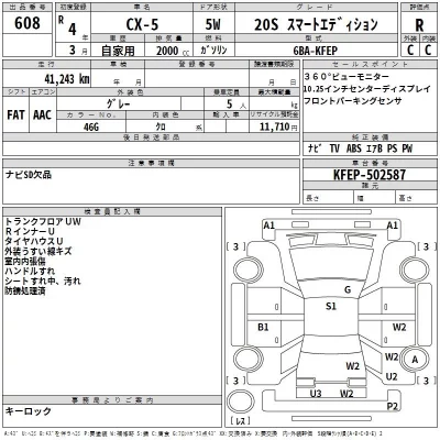 Mazda CX-5  с аукциона в Японии