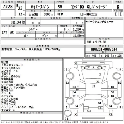 Toyota HIACE VAN  с аукциона в Японии