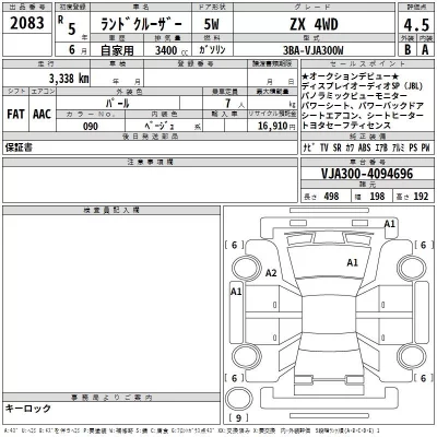 Toyota LAND CRUISER  с аукциона в Японии
