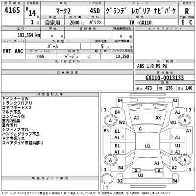 Toyota MARK II  с аукциона в Японии