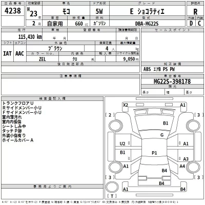 Nissan MOCO  с аукциона в Японии