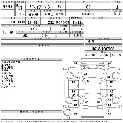 Mitsubishi MINICAB VAN  с аукциона в Японии