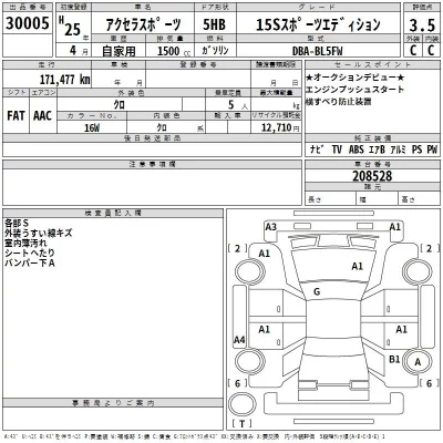 Mazda AXELA  с аукциона в Японии