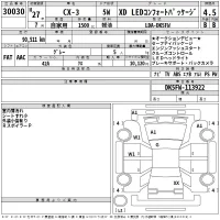 Mazda CX-3 лот № 30030 оценка RA  с аукциона в Японии 2