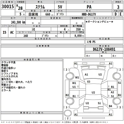 Mazda SCRUM  с аукциона в Японии