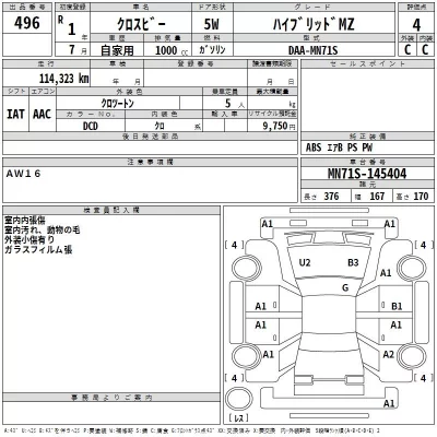 Suzuki XBEE  с аукциона в Японии