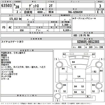 Hino DUTRO  с аукциона в Японии