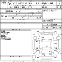 Subaru IMPREZA лот № 7209 оценка 3  с аукциона в Японии 2
