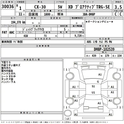 Mazda CX-30  с аукциона в Японии