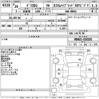 Mitsubishi DELICA D2 лот № 4318 оценка 3.5  с аукциона в Японии 2