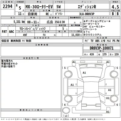 Mazda MX-30  с аукциона в Японии