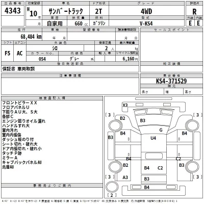 Subaru SAMBAR  с аукциона в Японии