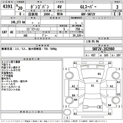 Mazda BONGO VAN  с аукциона в Японии