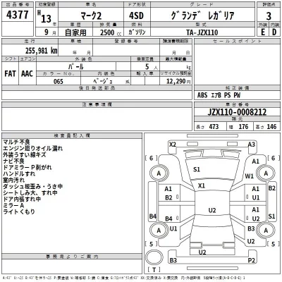 Toyota MARK II  с аукциона в Японии