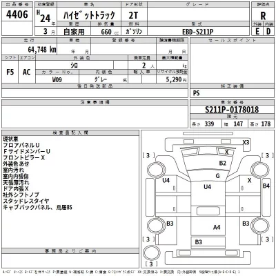 Daihatsu HIJET TRUCK  с аукциона в Японии
