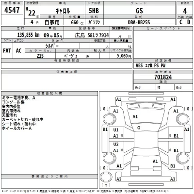 Mazda CAROL  с аукциона в Японии