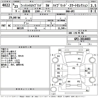 Honda FIT SHUTTLE  с аукциона в Японии