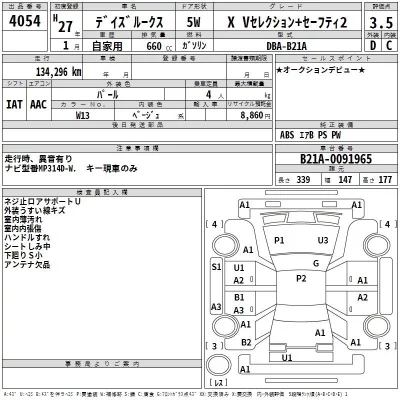 Nissan DAYZ ROOX  с аукциона в Японии