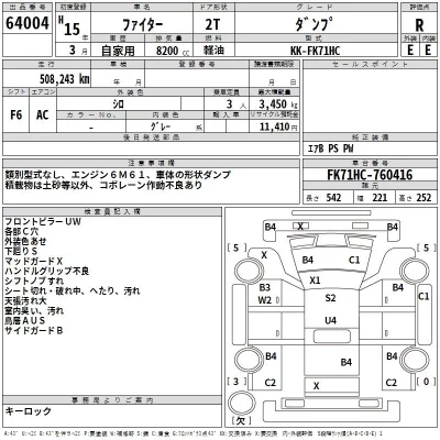 Mitsubishi FUSO FIGHTER  с аукциона в Японии
