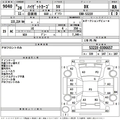 Daihatsu HIJET VAN  с аукциона в Японии