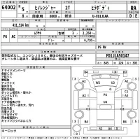 Hino RANGER лот № 64002 оценка RA  с аукциона в Японии 2