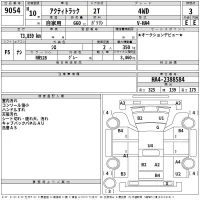 Honda ACTY TRUCK лот № 9054 оценка 3  с аукциона в Японии 2