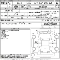 Toyota COROLLA лот № 70026 оценка RA  с аукциона в Японии 2