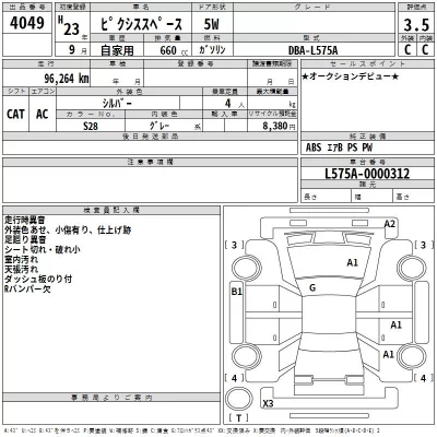 Toyota PIXIS SPACE  с аукциона в Японии