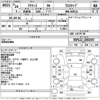 Toyota RACTIS лот № 4055 оценка RA  с аукциона в Японии 2