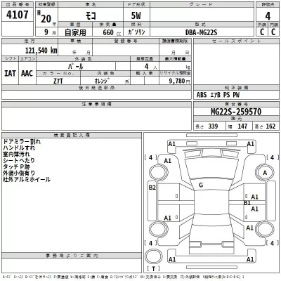 Nissan MOCO  с аукциона в Японии