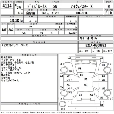 Nissan DAYZ ROOX  с аукциона в Японии