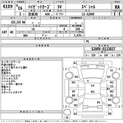 Daihatsu HIJET VAN  с аукциона в Японии