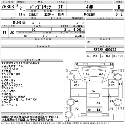 Mazda BONGO  с аукциона в Японии