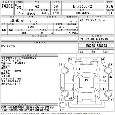 Nissan MOCO  с аукциона в Японии