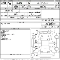 Honda N BOX лот № 4211 оценка 3.5  с аукциона в Японии 2