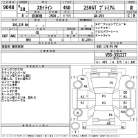 Nissan SKYLINE лот № 9048 оценка R  с аукциона в Японии 2