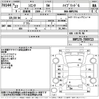 Toyota SIENTA лот № 70144 оценка RA  с аукциона в Японии 2
