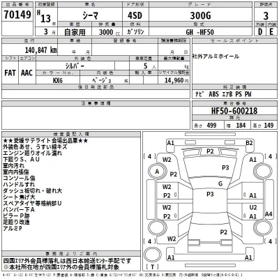 Nissan CIMA  с аукциона в Японии