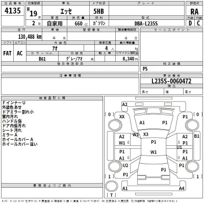 Daihatsu Esse  с аукциона в Японии