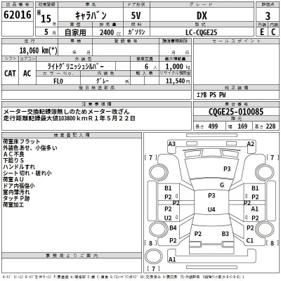 Nissan CARAVAN VAN  с аукциона в Японии