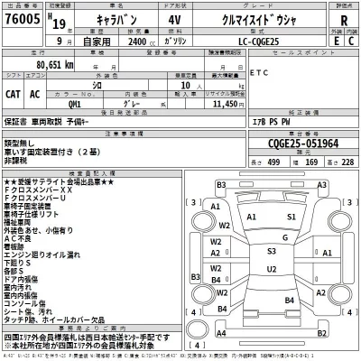 Nissan CARAVAN VAN  с аукциона в Японии