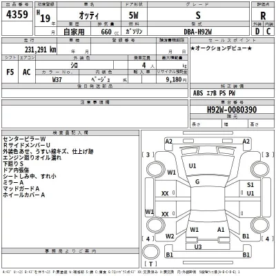 Nissan OTTI  с аукциона в Японии