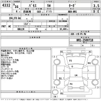 Honda VAMOS лот № 4332 оценка 3.5  с аукциона в Японии 2