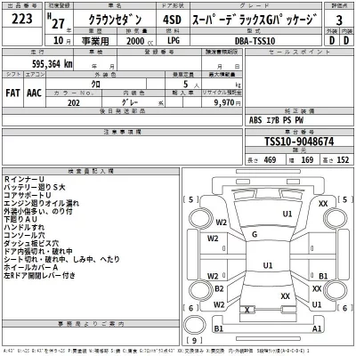 Toyota CROWN  с аукциона в Японии