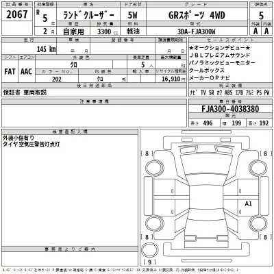 Toyota LAND CRUISER  с аукциона в Японии