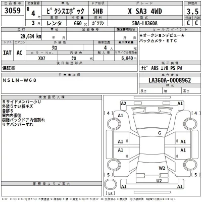 Toyota PIXIS EPOCH  с аукциона в Японии