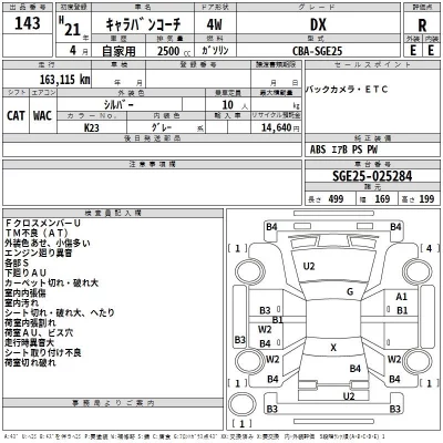 Nissan CARAVAN  с аукциона в Японии