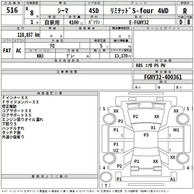 Nissan CIMA  с аукциона в Японии