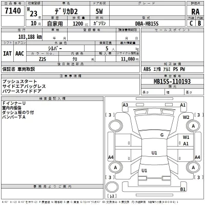 Mitsubishi DELICA D2  с аукциона в Японии