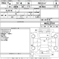 Suzuki WAGON R лот № 7052 оценка R  с аукциона в Японии 2